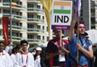 Indian flag hoisted at Olympic Village